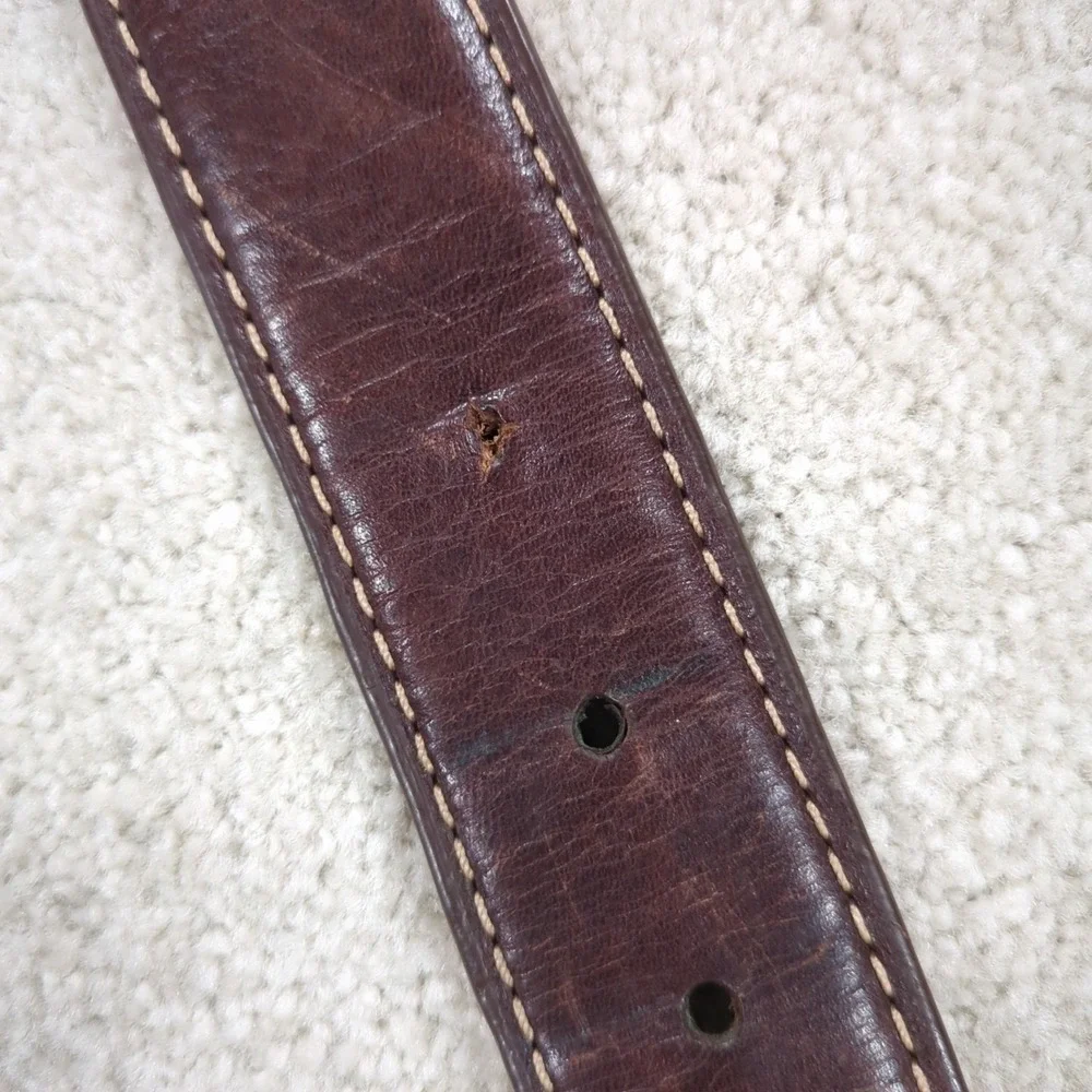 Kirkland Signature Italian Grain Leather Brown Belt Men's Size 40, 42 Dress Belt